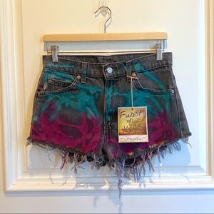 Vintage Levi’s High Waisted Shorts - Dyed
